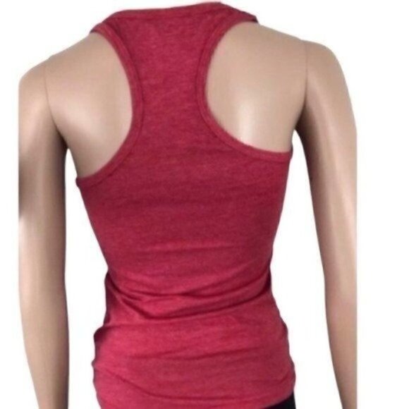 Pizza is My Spirit Animal Funny Racerback tank top size XS red & white - Picture 3 of 7